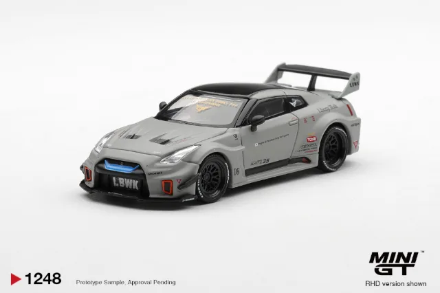 NISSAN LB-Silhouette WORKS GT 35GT-RR Ver.1 Matt Grey LHD / Blister Packaging