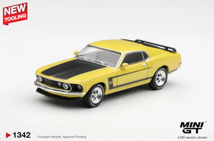 Ford Mustang Boss 302 1969 Bright Yellow / Blister