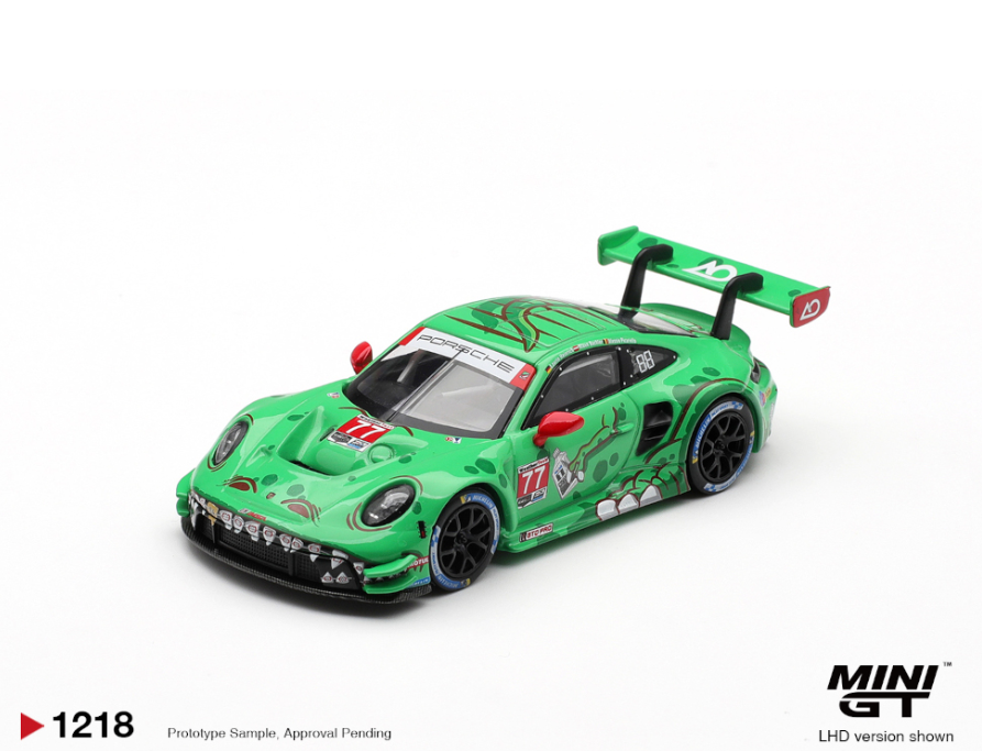 Porsche 911 GT3 R (992) #77 AO Racing 2025 IMSA Sebring 12 Hrs Class Winner /Blister packaging