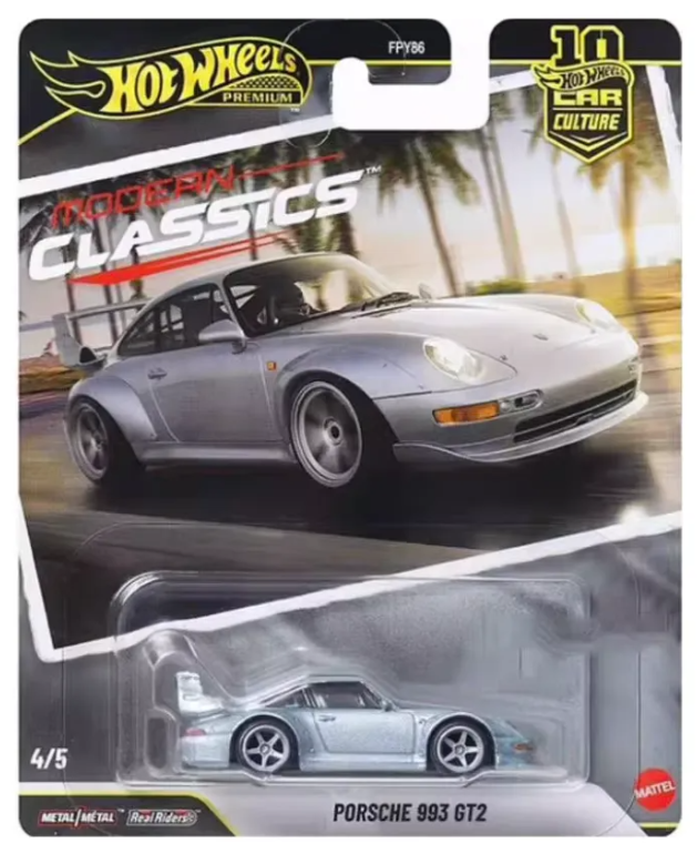 Hot Wheels Premium Modern Classics Porsche 993 Gt2