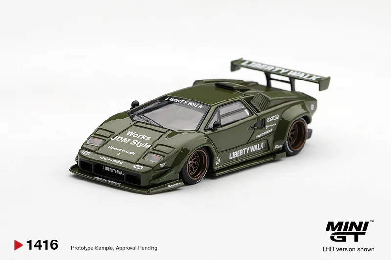 Lamborghini Countach LB-WORKS Army Green / Blister Packaging